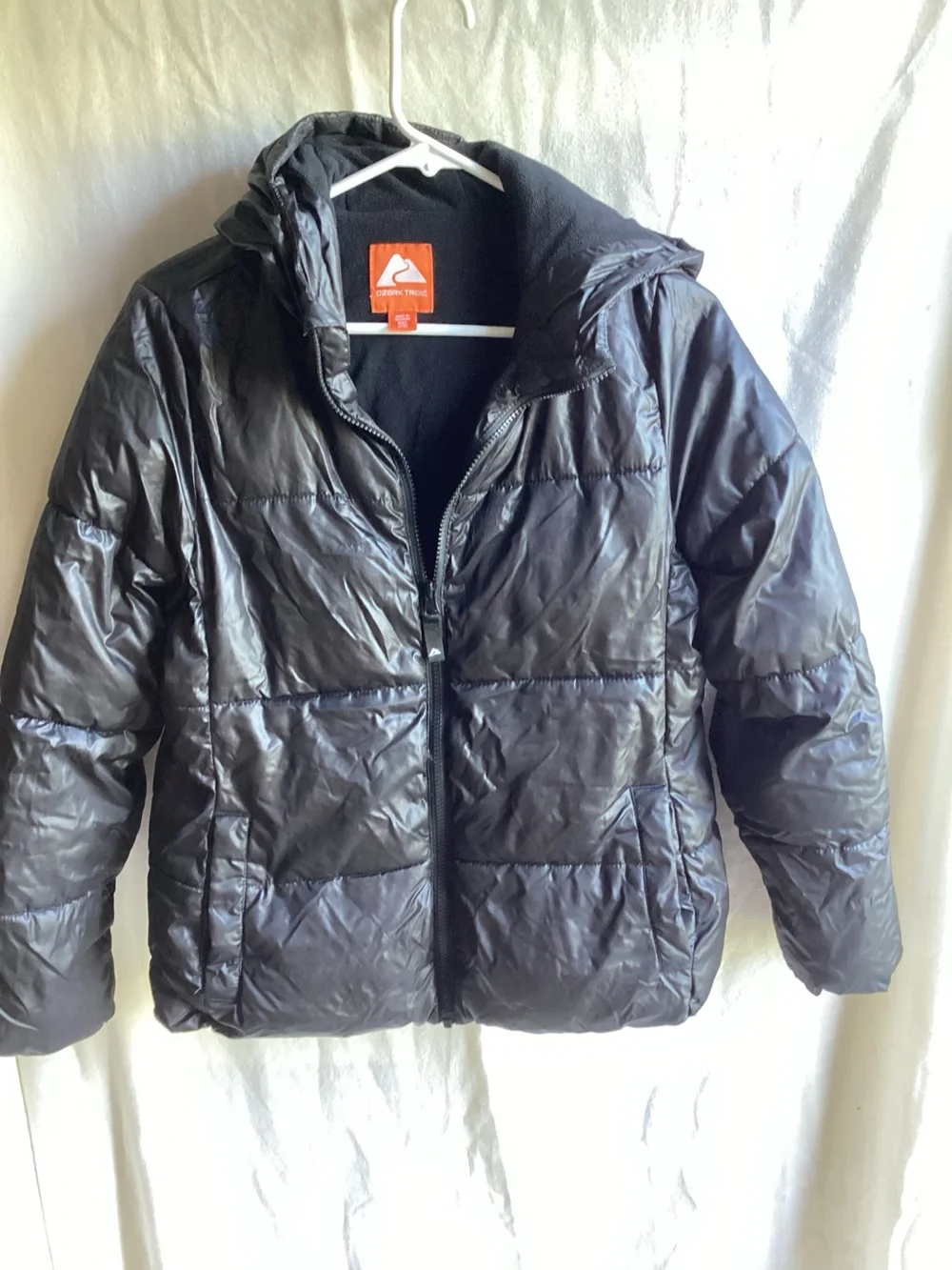 Ozark Trail Black Kids Puffer Jacket with Hood